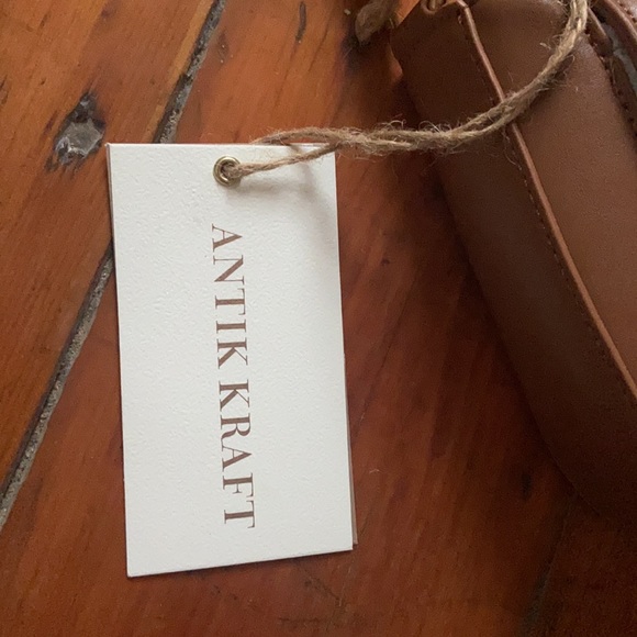 Antik Kraft 👜 Anthropologie Vegan Leather & Shearling Crossbody Flap Bag NWT - Picture 5 of 15